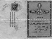 Carta identità Pifferi Ida ( Libia ) frontespizio