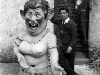 CB2.43.28 Carnevale 1963 - Mandrella Fiorenzo con mascherone